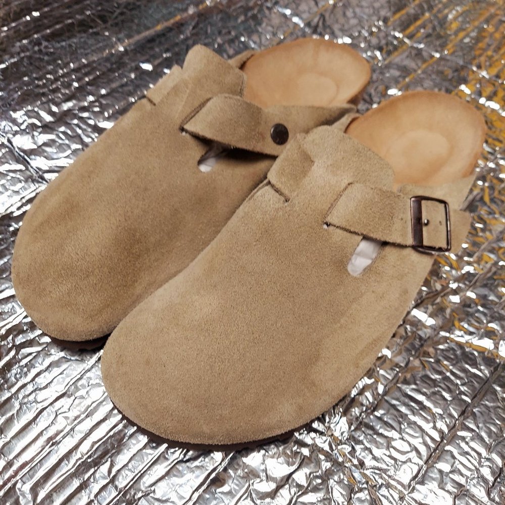 Men's BIRKENSTOCK Boston Soft Suede Clogs